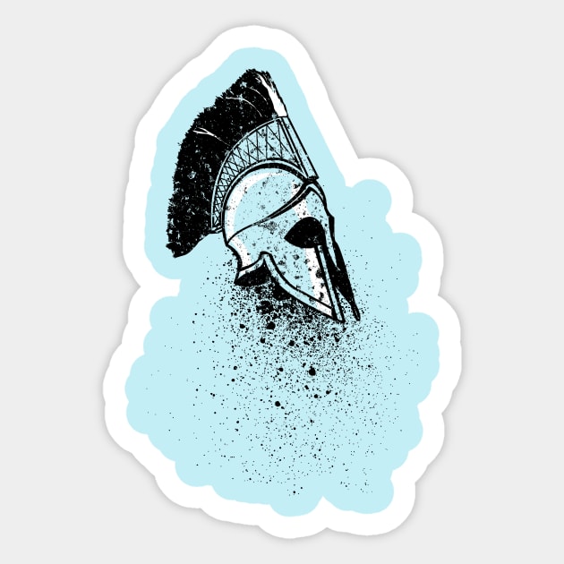 Spartan Helmet Sticker by MerchFrontier